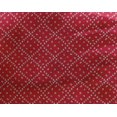 thumbnail image 4 of oneOone Georgette Viscose Red Fabric Geometric Bandhani Sewing Craft Projects Fabric Prints By Yard 42 Inch Wide, 4 of 4
