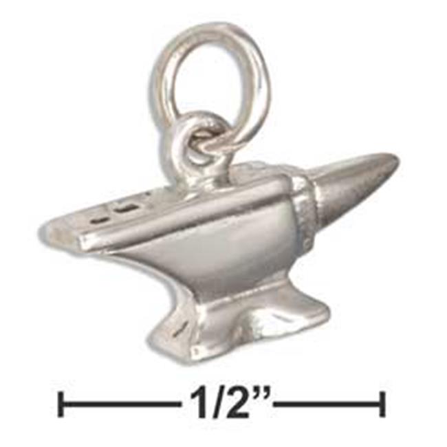 add to your charm bracelet necklace or keyring Sterling silver tiny tool charm anvil diy jewelry metal worker jewelry maker