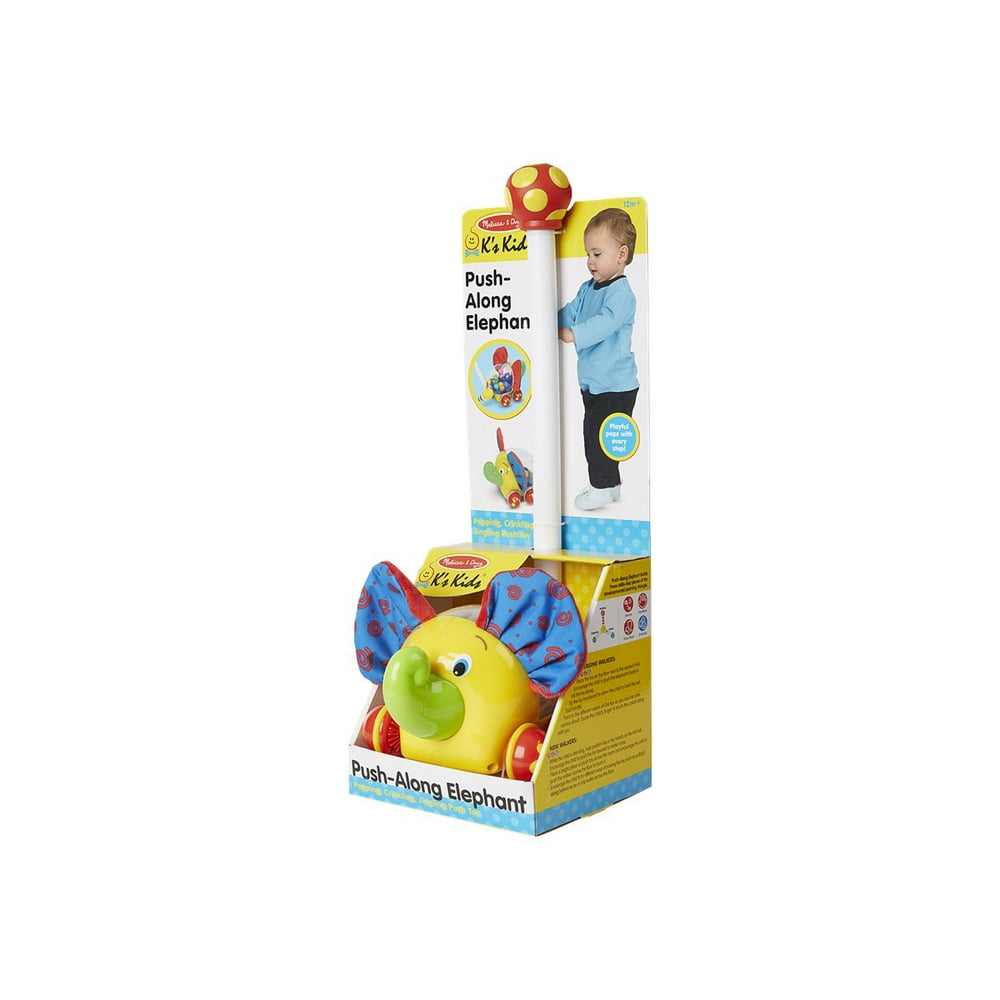 Melissa & Doug - Push-Along Elephant Toddler Toy - Walmart.com - Walmart.com