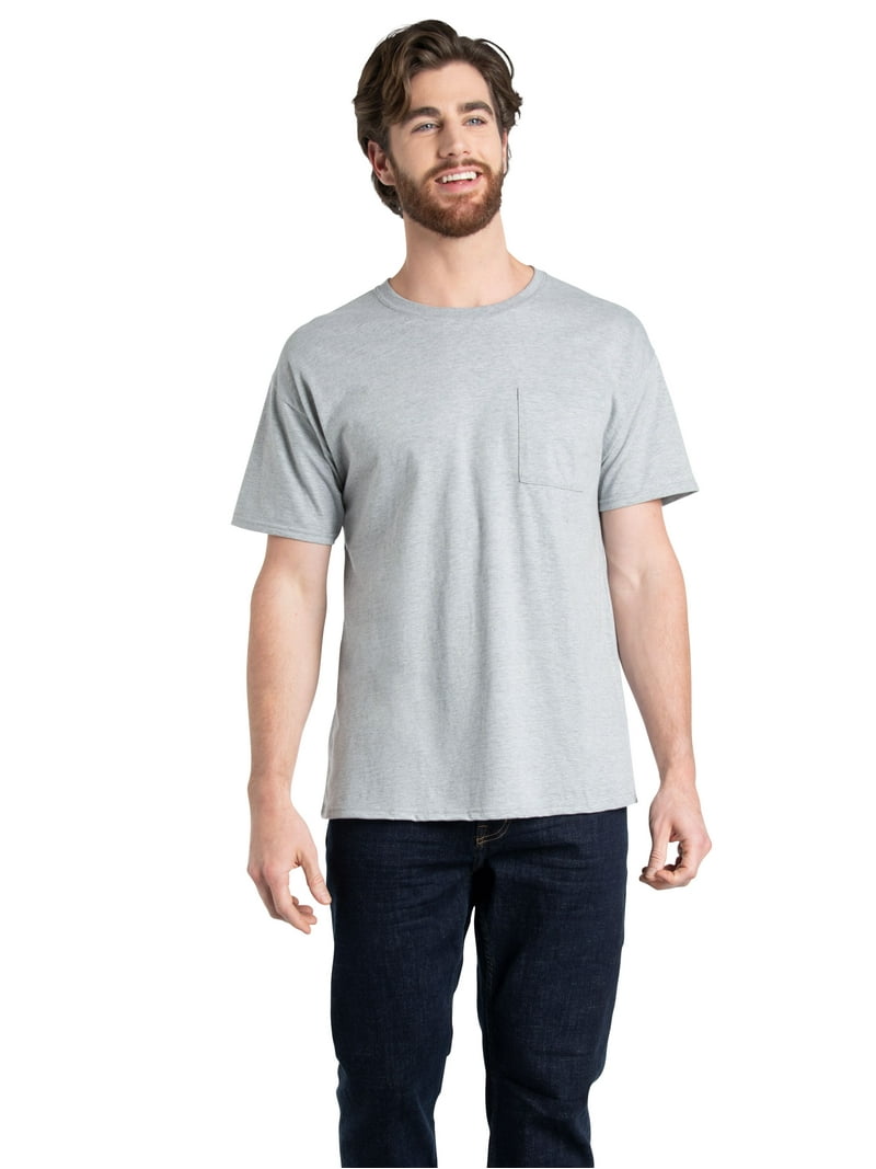Fruit of the Loom Men's EverSoft Short Sleeve Pocket T-Shirt