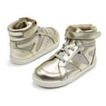 thumbnail image 7 of Old Soles Toddlers New Leader Fashion Sneakers, Gold \ Grey Suede,30 EU (13 US) M US, 7 of 7