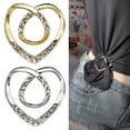 thumbnail image 6 of SIEYIO Clothes Corner Buckle Heart Metal Knot Button Lady Waist T-Shirt Tie Clips, 6 of 14