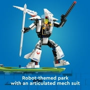 LEGO City Robot World Roller-Coaster Park Set, Building Toy with 8 Minifigures, Creative Gift for Kids, 60421