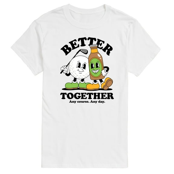 Instant Message - Golf Mascots Better Together - Men's Short Sleeve Graphic T-shirt