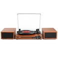 thumbnail image 1 of Tocadiscos de vinilo Udreamer Bluetooth 5.3 Vintage Marrón, 1 of 9