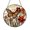 Acrylic 3.5 Inch, variant on Orange Wildflower Meadow Monarch Butterfly Stained Glass Suncatcher, Round Window Hanging Nature Art