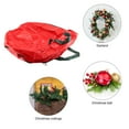 thumbnail image 4 of Sac de Rangement pour Couronne de Noël, Anti-Poussière, Rouge, Conteneur de Couronne de Vacances, 4 of 8