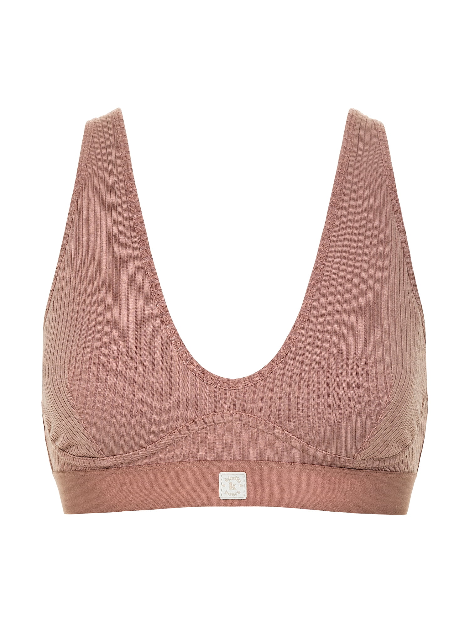 Kindly Yours Women’s So Comfy Wire-Free Rib Lounge Bra, Sizes S-XXXL