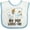 White and Blue, variant on Inktastic My Pop Loves Me Grandson Puppy Boys Baby Bib