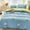 Blue, variant on Naxoaeo Twin Comforter Set with Sheets,Bed in a Bag 4-Pieces,Flowers Printing Design,Ultra Soft Down Alternative All Season Bedding Set