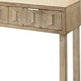 thumbnail image 4 of Console Table with 2 Hexagonal Pattern Drawers, Brown- Saltoro Sherpi, 4 of 5