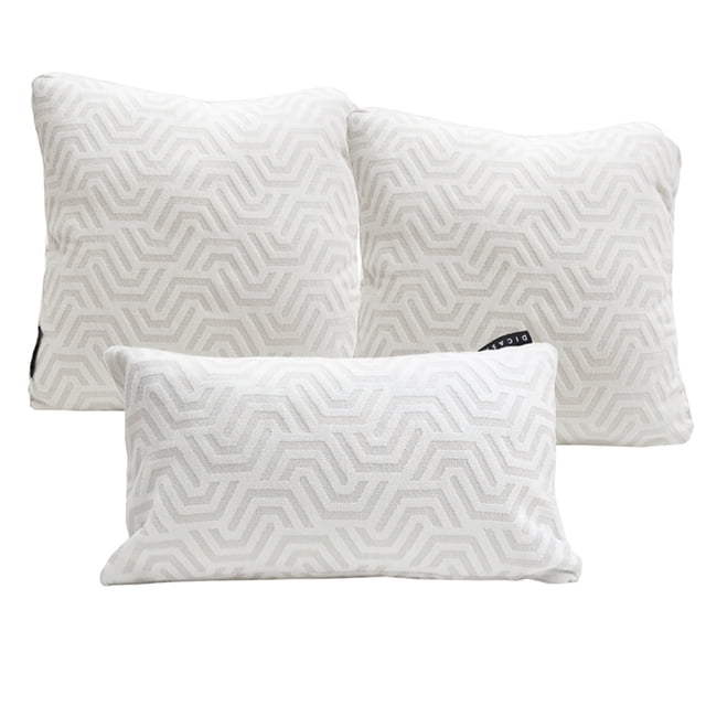 Set de 3 CojÍnes Decorativos (2 Cuadrados Grandes + 1 Rectangular) DICASA Geo