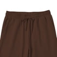 thumbnail image 6 of Breezora Mens Casual Pants Cotton Comfortable with Drawstring Lightweight Breathable Loose Fit Trousers for Spring Summer Hot Weather XL Size Brown, 6 of 6