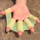 thumbnail image 3 of 2 pares de guantes de natación de silicona tipo rana con dedos palmeados entrenamiento acuático resistencia al agua fitness paleta aeróbicos para hombres mujeres niños, 3 of 5