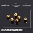 thumbnail image 4 of 2400Pcs 4mm Golden Pearl Beads No Hole Loose ABS Plastic Pearl Beads Resin Filling Material Pearl Beads for Jewelry Making and Wedding, 4 of 9