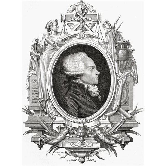 Posterazzi DPI1858113LARGE Maximilien Robespierre 1758-1794 Jacobi Leader pendant la Révolution Française Affiche Imprimée, Grand - 24 x 32