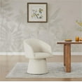 thumbnail image 2 of CHITA Swivel Dining Chair, Modern Upholstered Dining Room Chairs for Kitchen Island, Fabric in Linen, 2 of 15