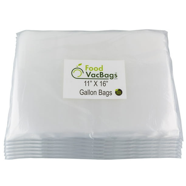 Foodsaver Compatible Vacuum Sealer Bags 300 Gallon Freezer Storage 11" x 16" FoodVacBags