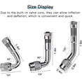 thumbnail image 4 of 45 degree tire valve extender for two-wheel passenger car valve stem extender 6-pack valve stem extender RV, 4 of 5