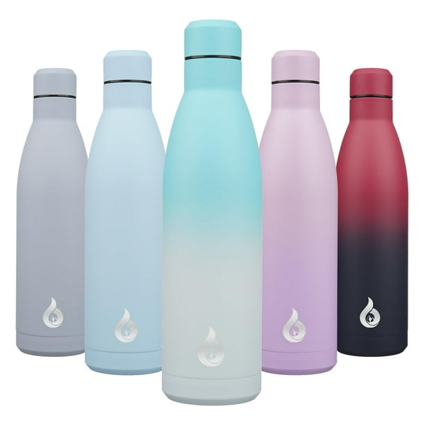 Botella de agua BJPKPK con aislamiento de acero inoxidable, 750 ml, sal marina