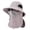 Light Gray, variant on Buckets Hats for Outdoor Sun with Detachable Breathable Shield and Versatile All-Season Use for Hiking Fishing Travel Gray