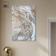 thumbnail image 3 of Parchment Tide Canvas Elegant Gold Abstract by Art Remedy, Silver Frame, 30" x 45", 3 of 7