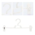 thumbnail image 3 of REGALWOVEN 10 Pack Plastic Non-Slip Hangers with Pinch Clips, Durable 360-degree Space Saving Clothes Hangers for Clothing, Closet and Pants White, 3 of 6