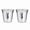 Chrome, variant on Easyworkz Stainless Steel Espresso Cup 2pcs-Set Double Wall Insulated Demitasse Cups, 2.5 oz Chrome