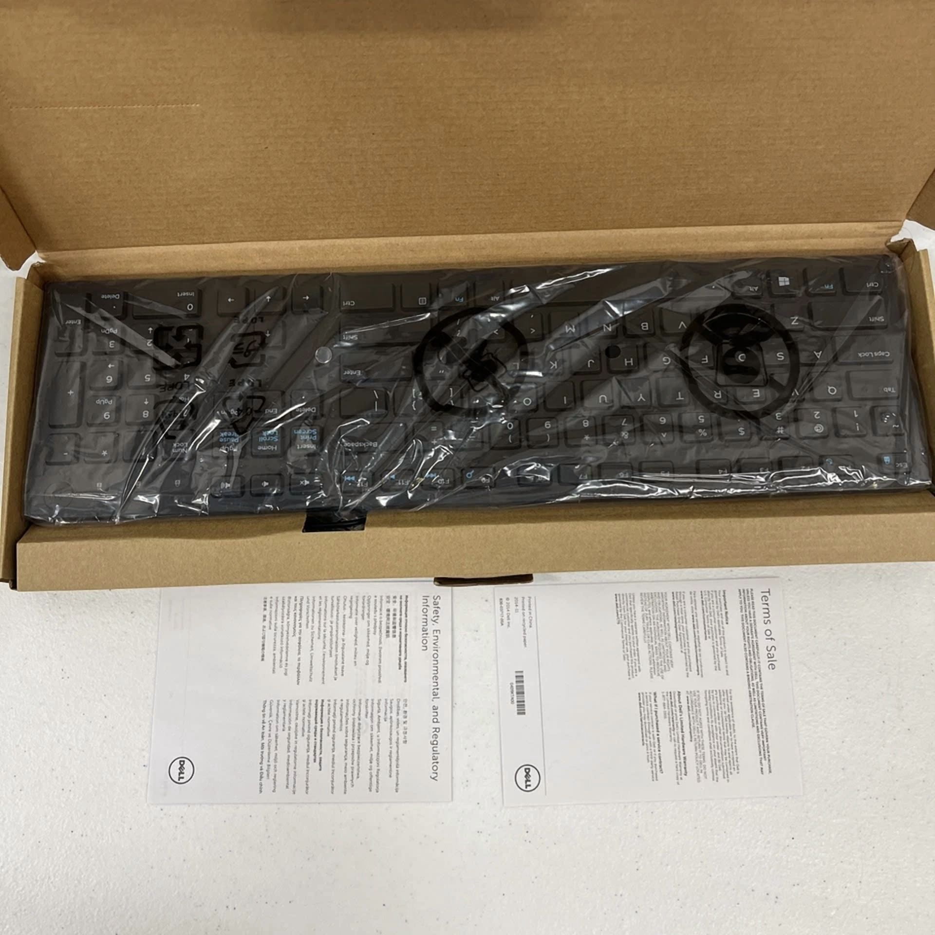 Dell Kb216T Usb Wired Pc Computer Black Slim Keyboard
