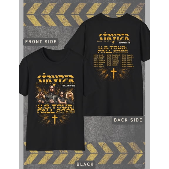 Stryper Concert T-shirt, Tour USA Fall 2026 Tee, Unisex Shirt For Fan