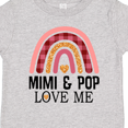 thumbnail image 4 of Inktastic Mimi and Pop Love Me Girls Granddaughter Rainbow Girls Toddler T-Shirt, 4 of 5