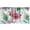 Almond Green Dark Pink, variant on Spring Window Valance, Colorful Flowers Sketchy Abstract Illustration on Plain Back Art, Curtain Valance for Kitchen Bedroom with Rod Pocket, 54" X 18", Blue Violet and Pale Peach, by Ambesonne