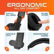 سماعة كمبيوتر لاسلكية Delton 20X مع دونجل USB، سماعة بلوتوث Trucker مع ميكروفون لإلغاء الضوضاء، وقت التحدث 35 ساعة، سماعة رأس أحادية للكمبيوتر والهاتف والسائقين والمكتب ومركز الاتصال - أسود