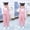 Pink, variant on Padded Suspender Bib Overalls for Toddler Boys Girls, Quilted Snow Pants with Cartoon Patch, Button Front and Elastic Cuffs for Cold Weather Play