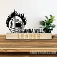 thumbnail image 5 of Craftnamesign Custom Wooden US Football Desk Name Plate, Football Player Metal Nameplate for desk, 5 of 5