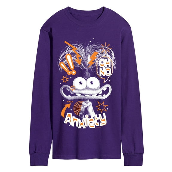 Inside Out 2 - Doodle Portrait - Men's Long Sleeve Graphic T-Shirt