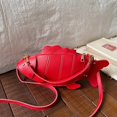 thumbnail image 5 of Hfppkn 3D Fish Shaped PU Leather Crossbody Bag Novelty Mini Shoulder Handbag for Party Daily Use 32x7x13cm Red, 5 of 7