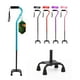 thumbnail image 1 of Bastón BeneCane Quad Cane ajustable con mango acolchado suave y desplazado para hombres y mujeres. Ligero y cómodo con patas de 4 puntas para mayor estabilidad (azul)., 1 of 5