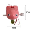 thumbnail image 4 of Wooden Fish Temple Block Buddhist Percussion Instrument for Home Office Feng Shui Decoration  Pink 3inch, 4 of 7