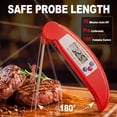thumbnail image 3 of Arenviy Digital Meat Thermometer for Cooking, Instant Read Food Thermometer for Grill, BBQ & Kitchen, Foldable, 4.3-inch Probe, 3 of 7