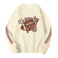 thumbnail image 4 of Chandail en Molleton Mode Homme Rugby Imprimé Col Rond Chaud Confortable Hiver Automne Décontracté Chandail, 4 of 4