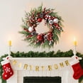 thumbnail image 4 of 20 Inch Christmas Wreath for Front Door with Candy Canes, Red White Balls, Pinecones and Berries - Norfolk Pine Artificial Wreath for Indoor Outdoor Wall Fireplace Xmas Decor, 4 of 7