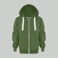 thumbnail image 2 of Godom Toddler Boys Zip Up Hoodie Solid Color Hooded Sweatshirt Outerwear, 2 of 6