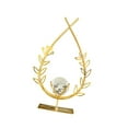 thumbnail image 4 of deevoka Ball Ornament Figurine Gift Desktop Figure Iron Statue Wheat Ears, 4 of 9