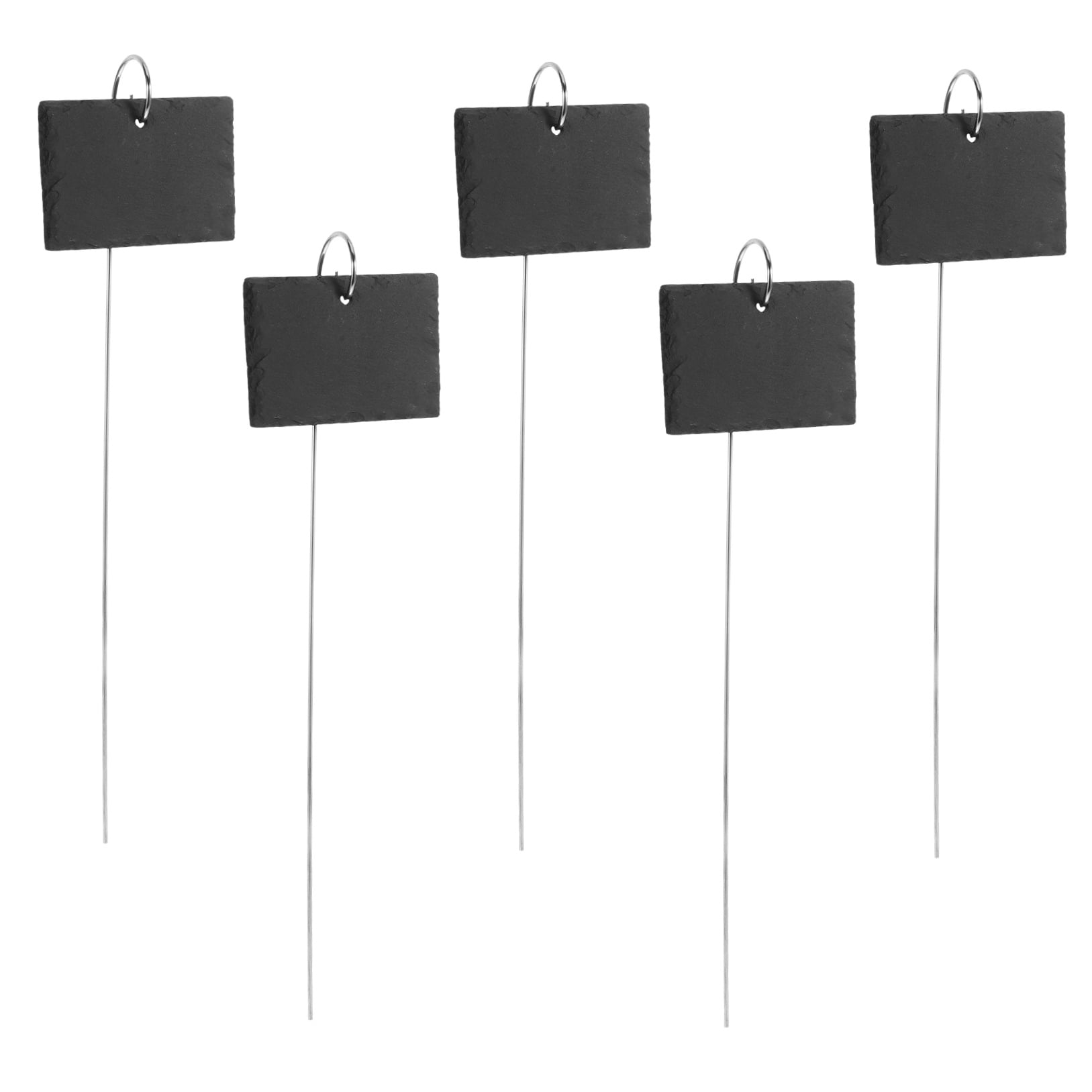LEORX 5Pcs Pot Name Tag Stainless Steel Gardening Signs for Garden Decoration Indoor Flower Bed