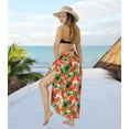 thumbnail image 2 of LA LEELA Women's Summer Beachwear Sarong Bikini Wraps Swim Cover up Skirt Wrap Swimwear Swimsuit Beach Coverups for Women One Size Red, Watermelon, 2 of 5