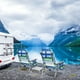 thumbnail image 3 of Costway Juego De Sillas De Playa, Sillas De Camping Portátiles Con 5 Posiciones Ajustables, Juego De Mesa Y Silla De Playa Plegable De 3 Piezas, Adecuado Para Exterior, No Requiere Ensamblaje, 3 of 4