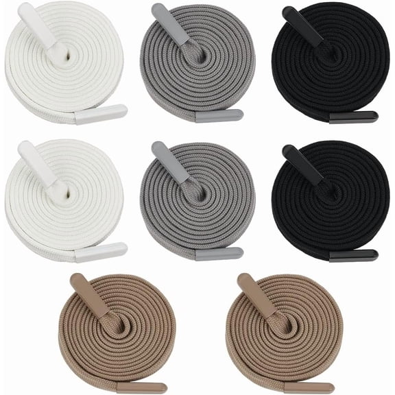 8PCS 55Inch Flat Hoodie Drawstring Cords Replacement 4 Colors Hoodies Drawstring Flat Cord String Draw String for Sweatpants Jacket Coats Shorts Shoes (55 Inch) Colorful