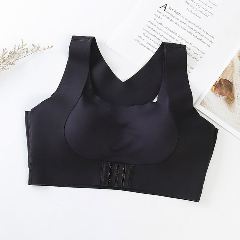 Ozmmyan Wirefree Bras for Women ,Plus Size Lace Bra Wirefreee Extra-Elastic  Bra Active Yoga Sports Bras 32B-38B, Summer Savings Clearance 