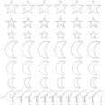 thumbnail image 1 of 120pcs Earring Making Kit Star Moon Charms Linking Pendant Earring Beading Component Connectors Links Open Bulk Earring Hooks Jump Rings for DIY Jewellery Bracelet Making Necklaces Craft, 1 of 9